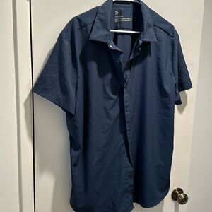 Men’s extra large snap button polo